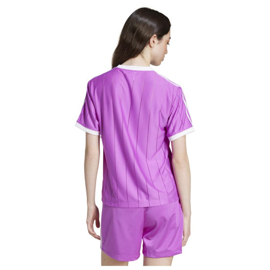 Adidas Γυναικεία κοντομάνικη μπλούζα Adicolor 3-Stripes Pinstripe Tee